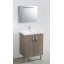 Meuble + vasque Toucan Portes 600 x 480 mm miroir mi-hauteur - led intégrée