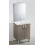 Meuble + vasque Toucan Portes 600 x 480 mm miroir toute hauteur - applique led