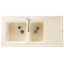 Evier Normandie 2 cuves Beige