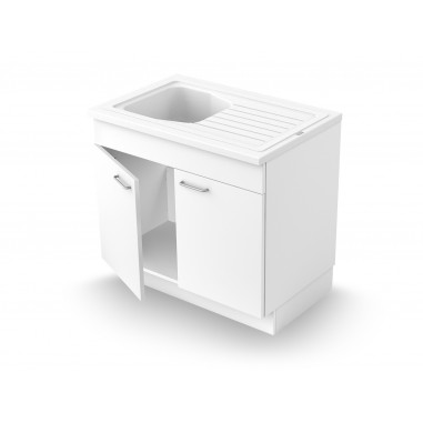 Concept meuble + &eacute;vier Vend&eacute;e 90 m&eacute;lamin&eacute; hydrofuge 900 x 600 mm