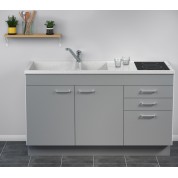 CONCEPT MEUBLE + EVIER GIGA 140 Tiroirs