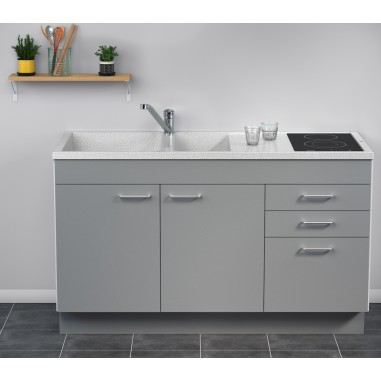 CONCEPT MEUBLE + EVIER GIGA 140 Tiroirs