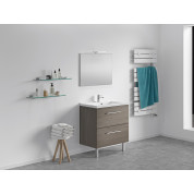 Meuble + vasque Toucan Tiroirs 800 x 480 mm miroir mi-hauteur - applique led