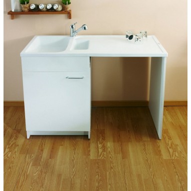 Concept meuble + &eacute;vier Giga 120 m&eacute;lamin&eacute; hydrofuge 1200 x 600 mm