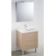 MEUBLE + PLAN VASQUE modèle toucan 600 x 480 mm miroir mi-hauteur - applique led